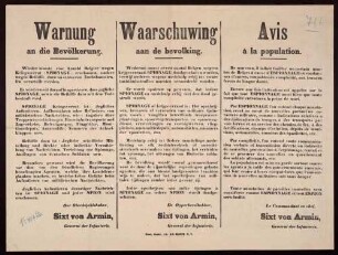 "Warnung an die Bevölkerung" vor Spionagetätigkeiten bzw. Beihilfe zur Spionage