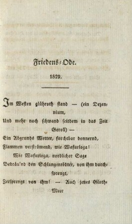 Friedens-Ode