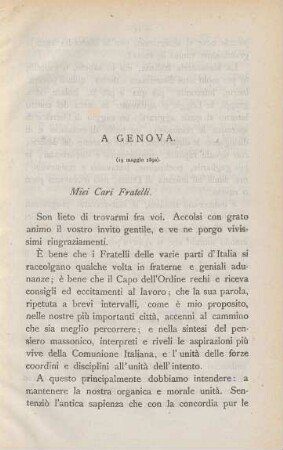 A Genova.