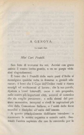 A Genova.