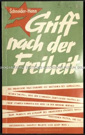 Abhandlung über den Volksaufstand in Ungarn 1956
