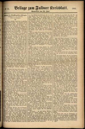 Zweite Ausgabe vom Samstag, den 30. Juni 1900.