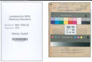 Entnazifizierung Rudolf Heimig , geb. 13.12.1903 (Kaufmann)