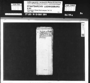 Ausgaben der Propstei Ellwangen an Getreide