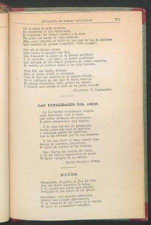 Las fatalidades del amor.