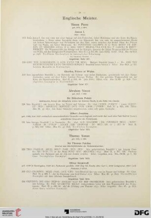 Englische Meister (Nr. 217-259)