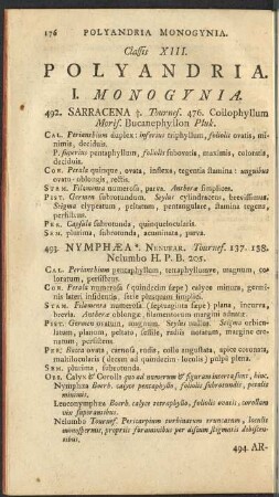 Classis XIII. Polyandria.