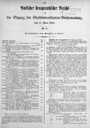 No. 18, 11. Mai 1905