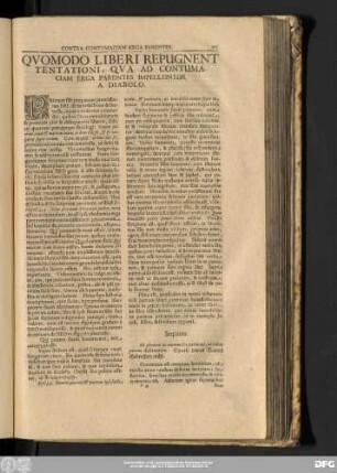 Quomodo Liberi Repugent Tentationi, Qua Ad Contumaciam Erga Parentes Impelluntur A Diabolo.