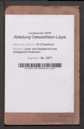 Erblasser: Willeken, Eva Maria, geb. Alberti: