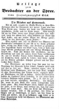 Beilage zum Beobachter an der Spree. 1844. 25. Stueck