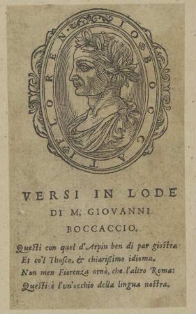 Bildnis des Giovanni Boccaccio