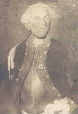 Johann Daniel von Neubronn, Oberst und Kommandeur des Regiments von 1771-1774, Brustbild