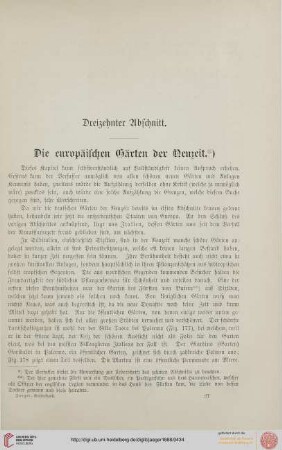 Die europäischen Gärten der Neuzeit