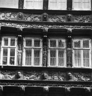 Einbeck, Marktstraße 13. Eickesches Haus (nach 1610). Fassadendetail