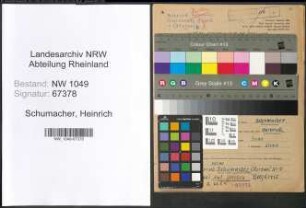 Entnazifizierung Heinrich Schumacher , geb. 30.10.1898 (Landwirt)