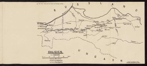 Karte von Galizien