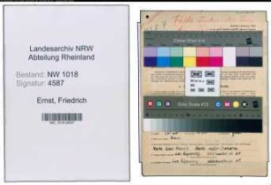 Entnazifizierung Friedrich Ernst , geb. 29.01.1901 (Profilwalzer)