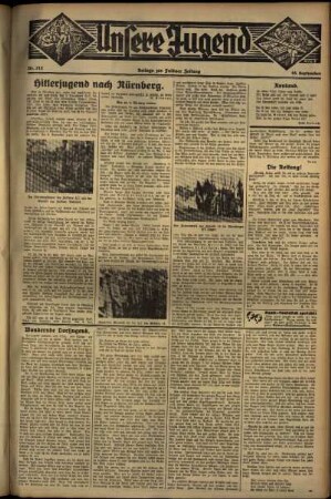 Vierte Ausgabe vom Sonntag, den 16. September 1934.