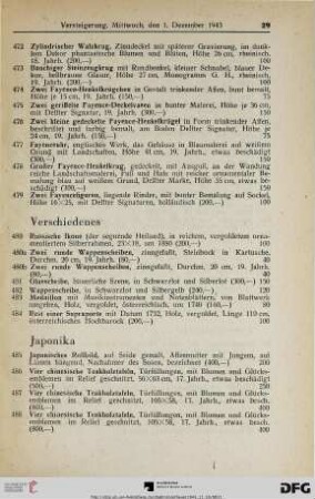 Verschiedenes (Nr. 480-484)