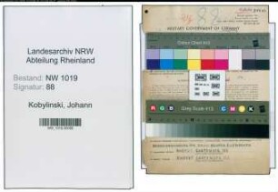 Entnazifizierung Johann Kobylinski , geb. 09.11.1893 (Beamter)