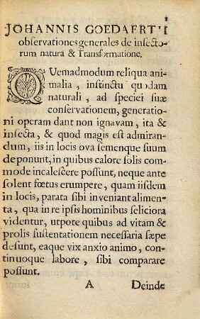 Metamorphosis et historia naturalis insectorum, [1]
