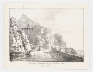 Vue d’un Monastère sur le bord de la Mer pres Salerne, Blatt 8 der Folge "Ansichten von Italien"