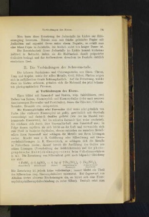 a) Verbindungen des Eisens.
