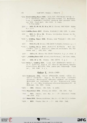 Oskar I. (Nr. 2253-2319)