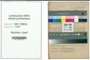 Entnazifizierung Josef Neuhaus , geb. 12.10.1922 (Polizist)