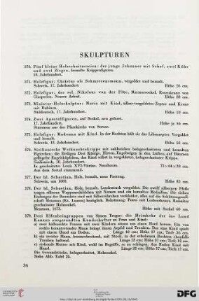 Skulpturen (Nr. 370-393)
