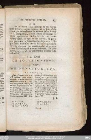 Tit. XXIV. De Donationibus.