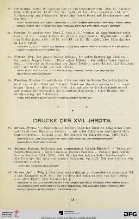 Drucke des XVII. Jhrdts. (Nr. 91-140)