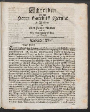 Siebender Brief