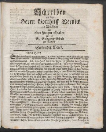 Siebender Brief