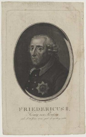 Bildnis des Friedericus II. von Preußen