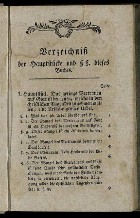 Verzeichniß der Hauptstücke und §§. dieses Buches.