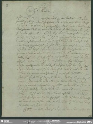 Eigenh. Brief von Karl August Moritz Schlegel an August Wilhelm von Schlegel, Harburg, 13.05.1794