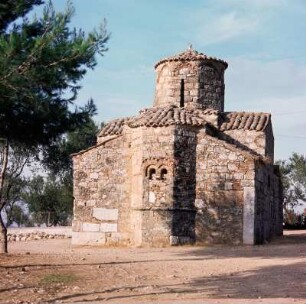 Lygourio. Agios Ioannis Eleimonas mit antiken Spolien
