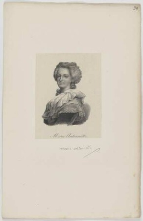 Bildnis der Marie Antoinette