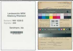 Entnazifizierung Ida Sandmann , geb. 28.02.1908 (Sachbearbeiterin)