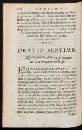 Oratio Septima.
