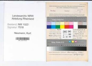 Entnazifizierung Kurt Neumann , geb. 26.08.1908 (Reg.Sekretaer)