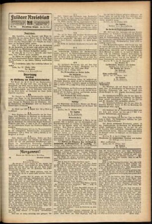 Zweite Ausgabe vom Dienstag, den 24. Oktober 1916.
