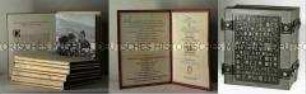 Kassette mit Dokumenten zur "nationalen und freiheitlich-militärischen Tradition des deutschen Volkes"