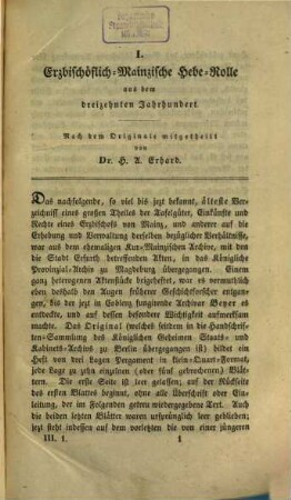 Zeitschrift für vaterländische Geschichte und Altertumskunde. 3, 3. 1840