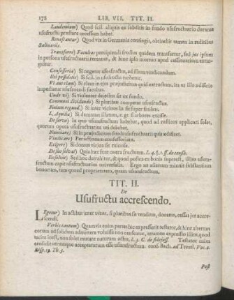 Tit. II. De Usufructu accrescendo.