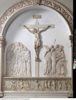 Altar mit Kreuzigung und Passionsszenen