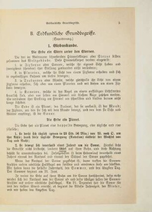 B. Erdkundliche Grundbegriffe. (Erweiterung.)