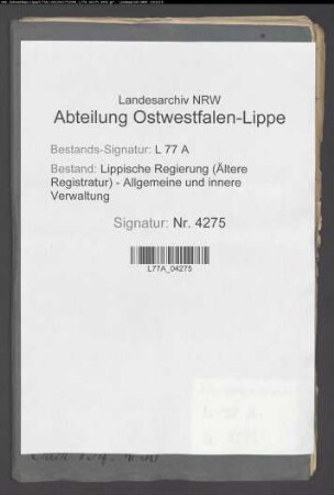 Teilung des Anteils des Stifts Cappel am Lipper Bruch